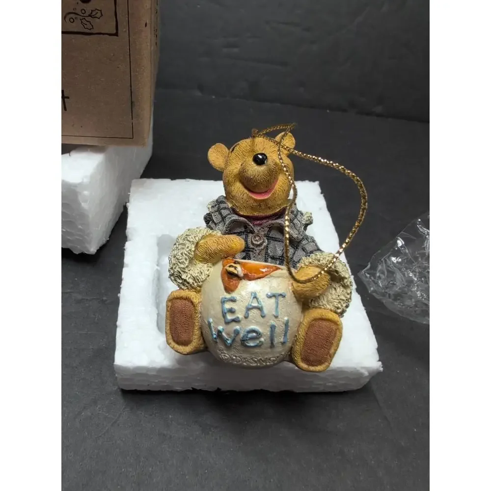 Boyds Disney Winnie The Pooh Winter‎ Holiday Ornament New Open Box